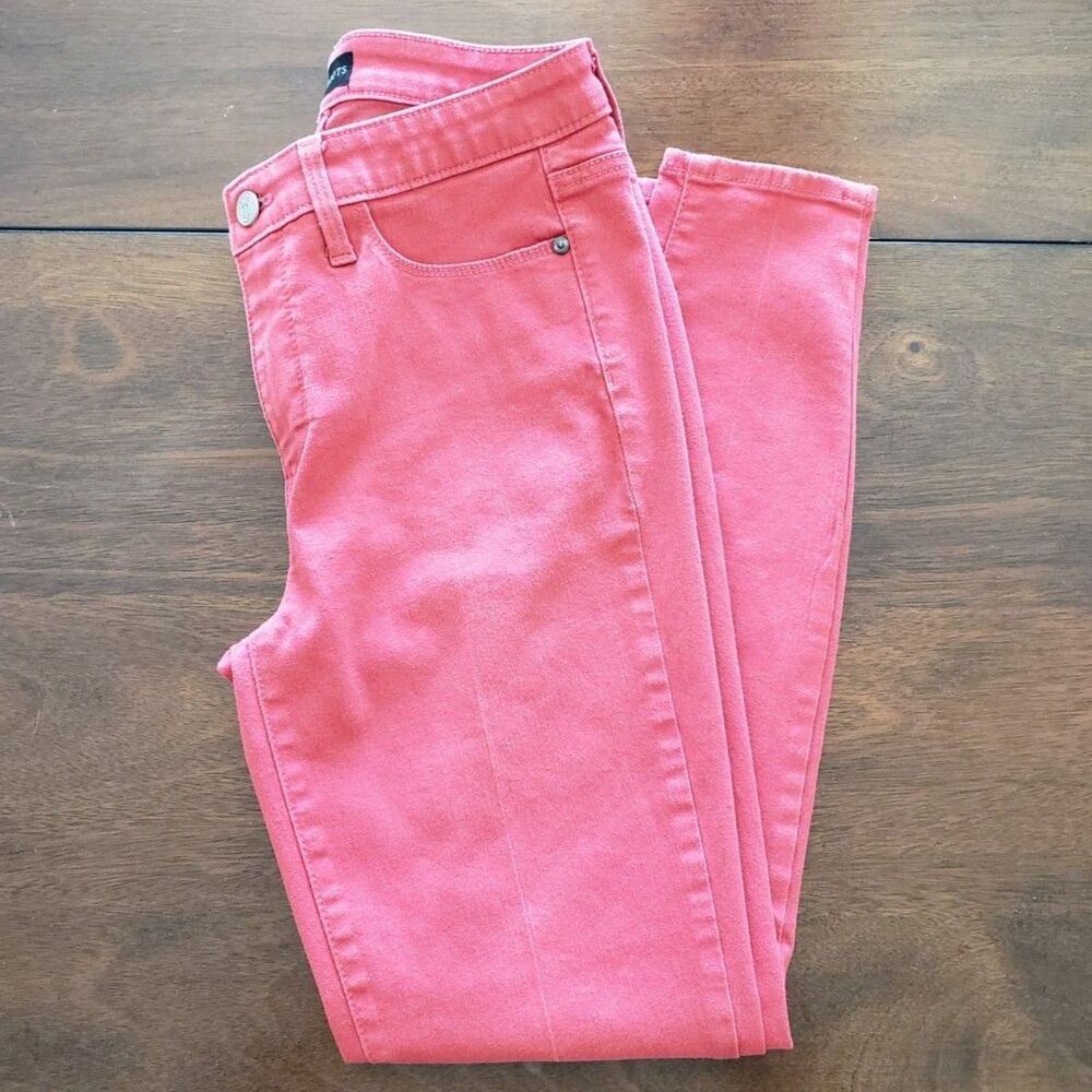 Talbot Flawless High-Waist Jegging Size 4 Slimming Skinny Tapered Leg Pink Coral - Picture 10 of 11